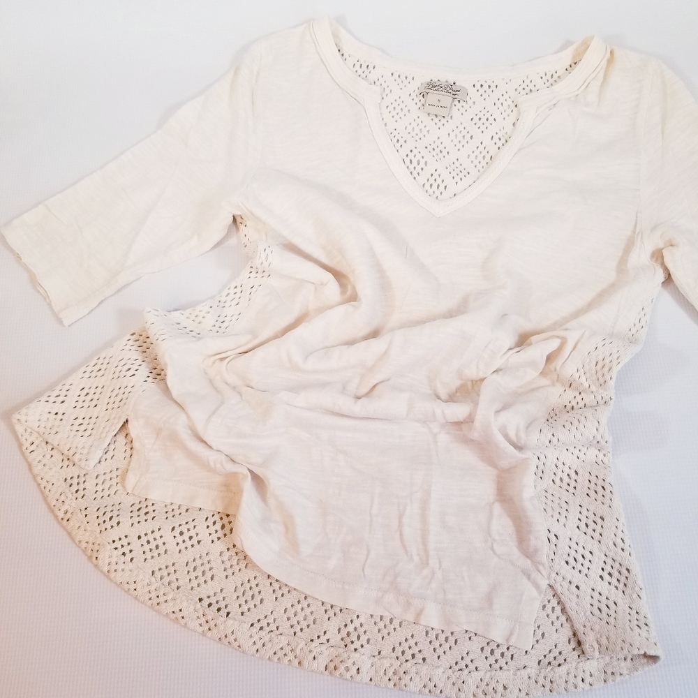 Lucky Brand | Knitted Back Shirt - Picture 2 of 8